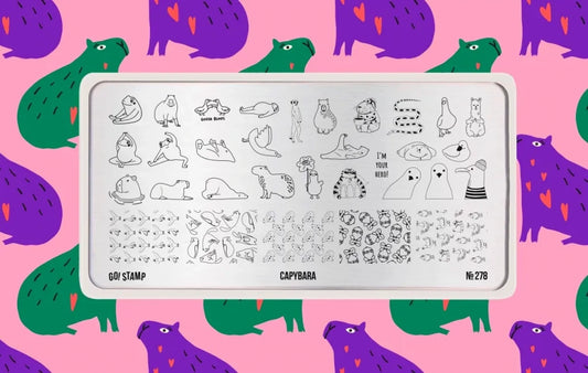 Stamping plate Go! Stamp 278 Capybara
