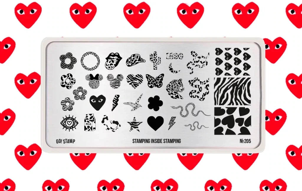 Stamping plate Go! Stamp 205 Stamping inside stamping