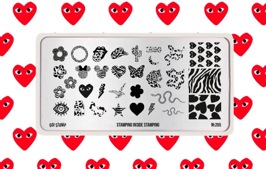 Stamping plate Go! Stamp 205 Stamping inside stamping