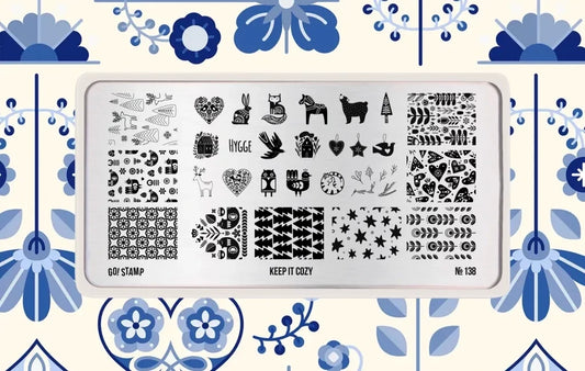 Stamping plate Go! Stamp 138 Keep it Cozy