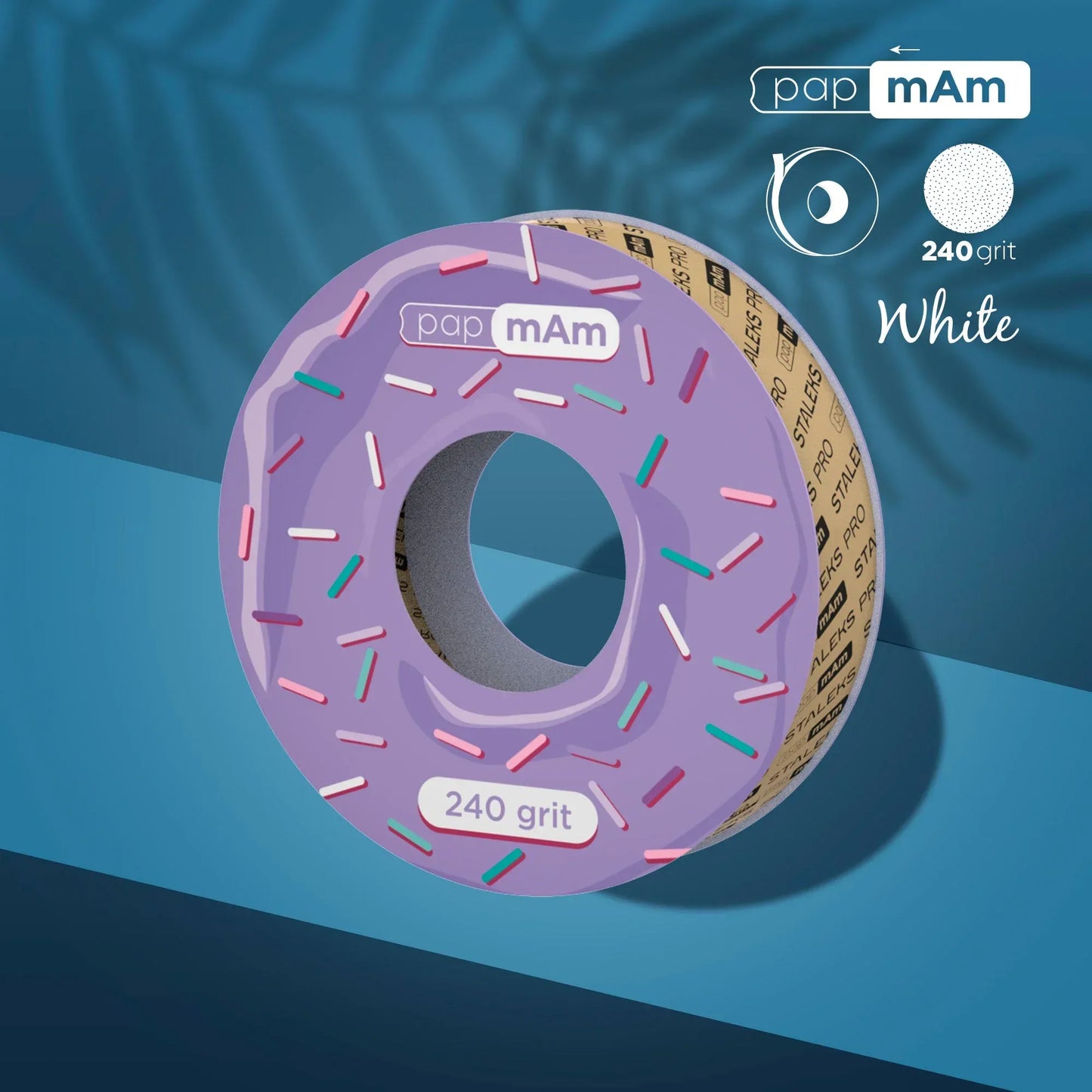 Staleks Disposable white abrasive tape papmAm EXPERT for the plastic case 240 grit