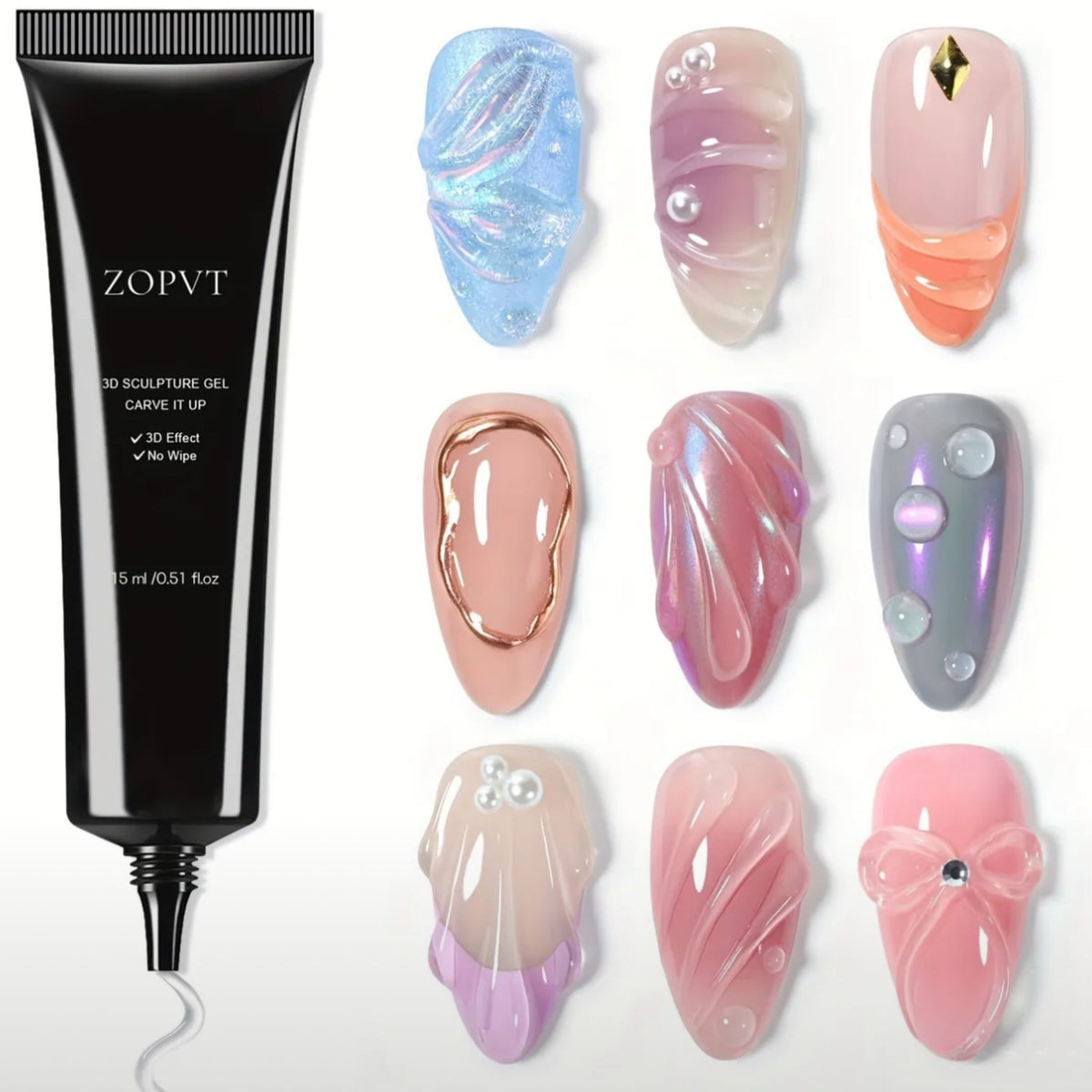 3D Nail Art Modeling Gel, 15ml