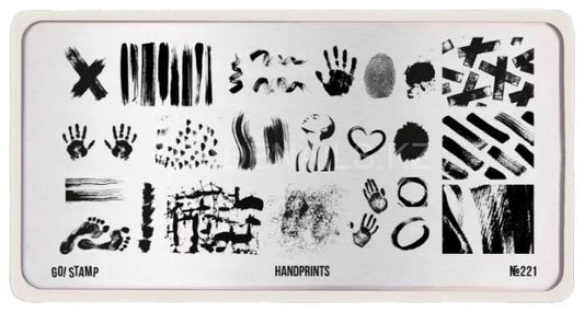 Stamping plate Go! Stamp 221 Handprints