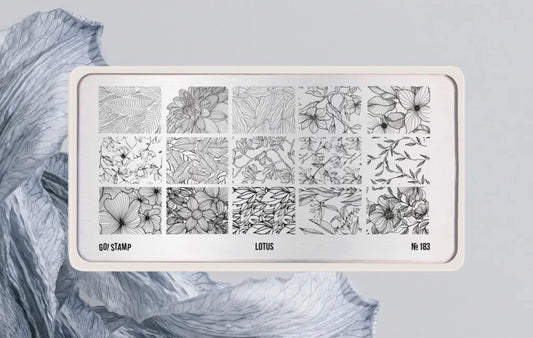 Stamping plate Go! Stamp 183 Lotus