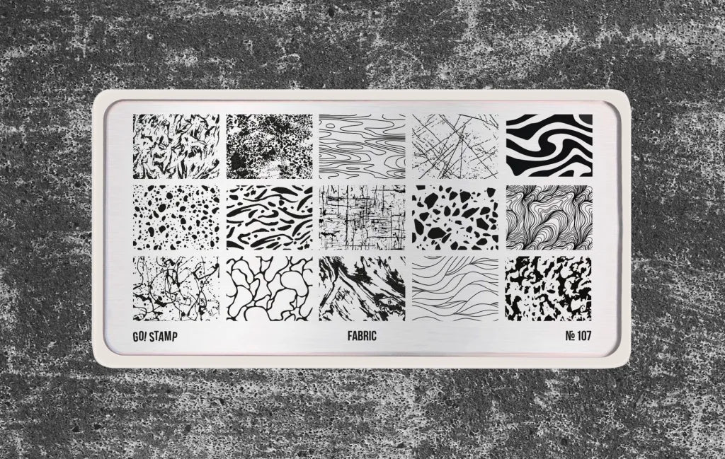 Stamping plate Go! Stamp 107 Fabric