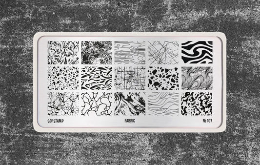 Stamping plate Go! Stamp 107 Fabric
