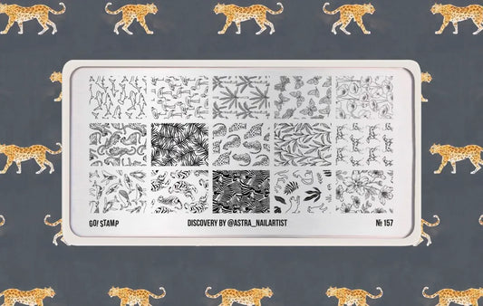 Stamping plate Go! Stamp 157 Discovery by @astra-nailartist