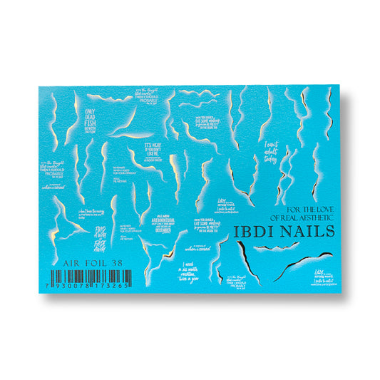 IBDI Christmas nail decals/ sliders AIR FOIL 38