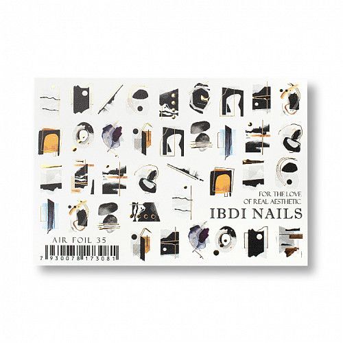 IBDI Christmas nail decals/ sliders AIR FOIL 35