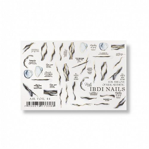 IBDI Christmas nail decals/ sliders AIR FOIL 44