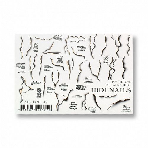 IBDI Christmas nail decals/ sliders  AIR FOIL 39