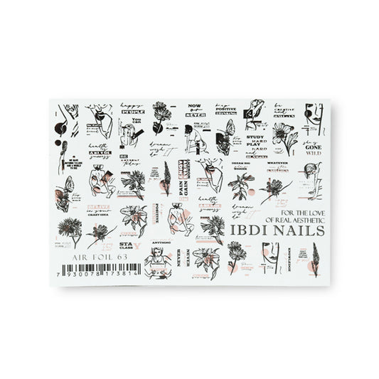 IBDI nail decals/ sliders AIR №63