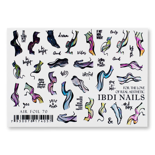 IBDI nail decals/ sliders AIR №70