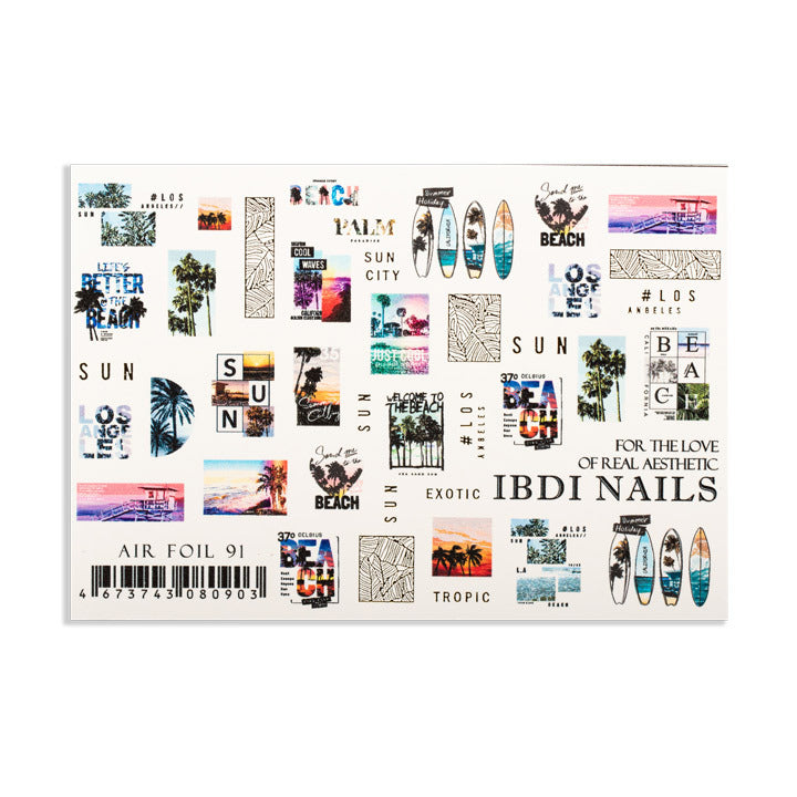 IBDI Christmas nail decals/ sliders AIR №91