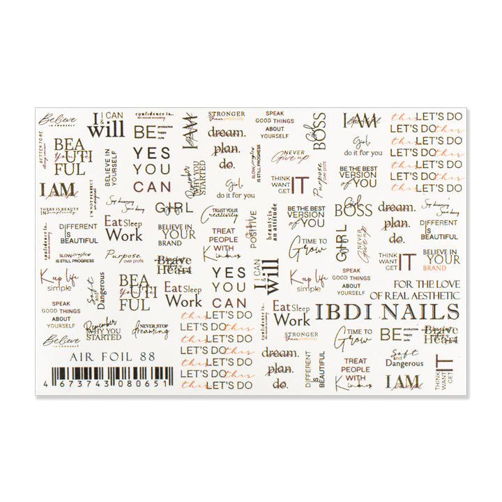 IBDI Christmas nail decals/ sliders AIR №88