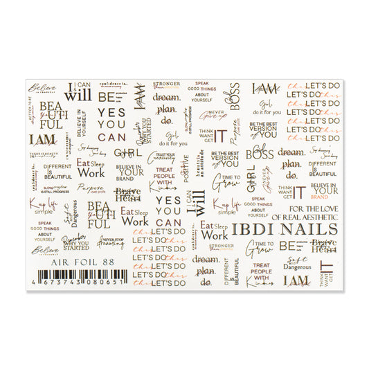 IBDI Christmas nail decals/ sliders AIR №88