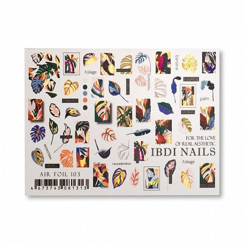 IBDI nail decals/ sliders AIR №103