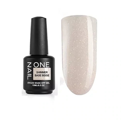 OneNail Base Cover Shimmer Beige, 15ml