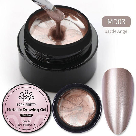 Mafanails Ultra bright metallic gel - Rose Gold, 5g