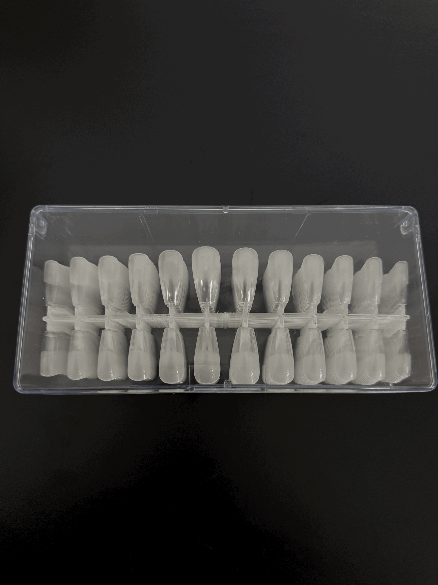 Gel Tips Coffin Med half matte  (240 pcs)