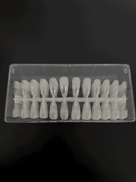 Gel Tips Coffin Med half matte  (240 pcs)