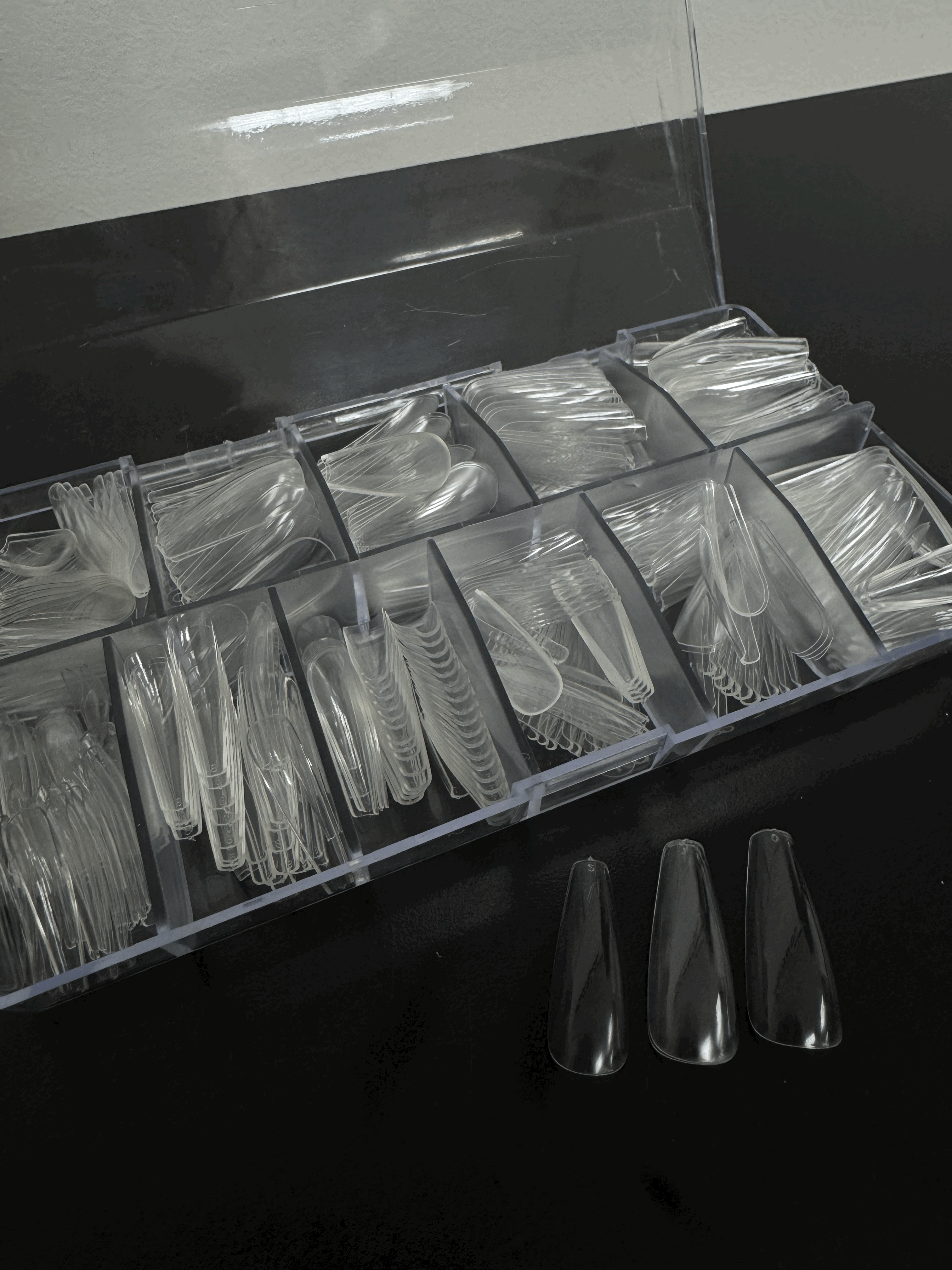Gel Tips Coffin Long (240 pcs) | Nail Market USA