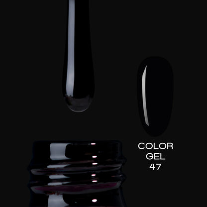 ELITE EMBRACE Professional Color Gel 47 10ml, black