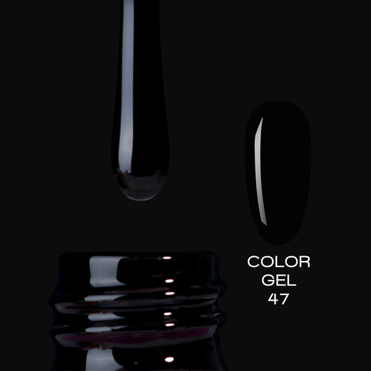 ELITE EMBRACE Professional Color Gel 47 10ml, black