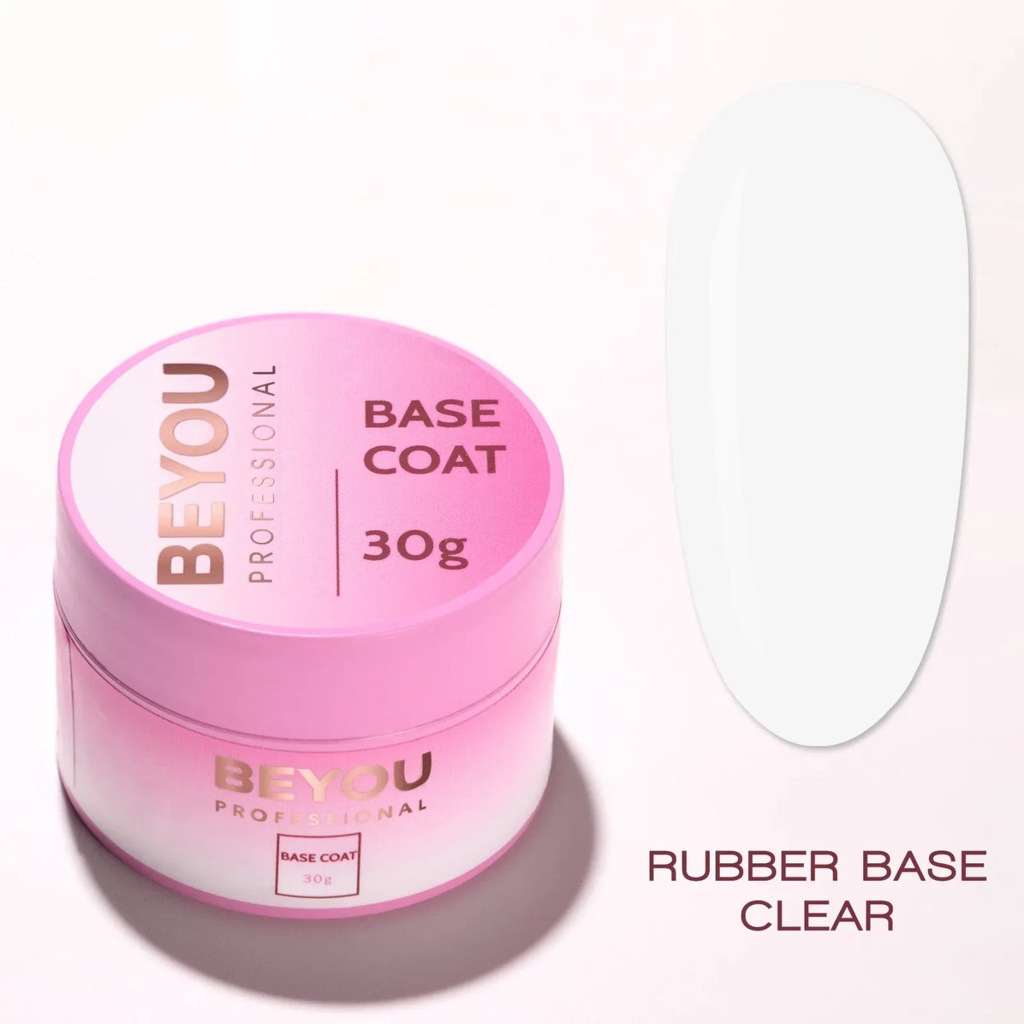 BEYOU Professional Rubber Base Clear, 30ml